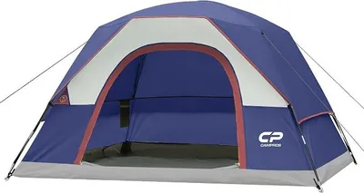 Imagen del producto de Tienda de campaña familiar, impermeable, tipo cúpula, con mosquitera y ventilación, de montaje rápido, ideal para camping y familias