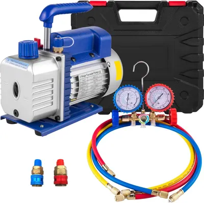 Zdjęcie produktu dla Pompa próżniowa – pompa podciśnieniowa czynnika chłodniczego – do systemów klimatyzacyjnych – 220 V – 50 Hz
