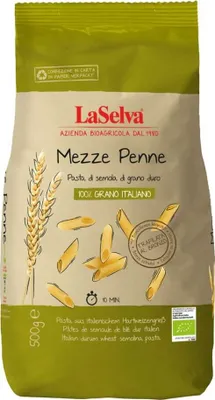 Produktbild von Pasta - Mezze Penne hell Hartweizengrieß 500g