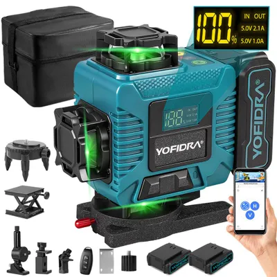 Zdjęcie produktu dla Laser Krzyżowy Profi 16 Lines 4d, Klasa Ochrony Ip54, Zasięg Roboczy: 25 M,Pilot Do Telefonu Komórkowego,Do Zastosowań Budowlanych I Remontowych
