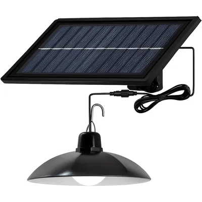 Produktbild von LED Solarleuchte Solar Hängeleuchte Hängelampe Pendelleuchte Solarlampen Außen IP65 Wasserdichte Außen-Wandleuchte Fernbedienun Garten Straße Retoo