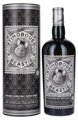 Image de Douglas Laing TIMOROUS BEASTIE Highland Blended Malt 46,8% Vol. 0,7l en boîte cadeau