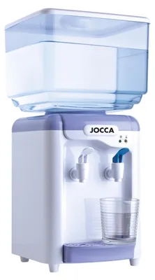 Produktbild von Jocca Wasserspender mit 7L Tank & Kühlung – Elektrischer Tisch-Wasserspender 10-15°C – BPA-frei – Weiß/Lila