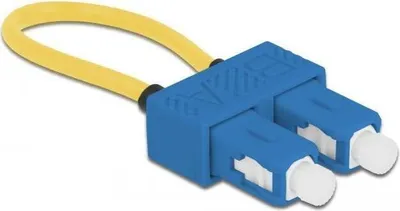 Produktbild von Delock LWL Loopback Adapter SC / UPC Singlemode blau