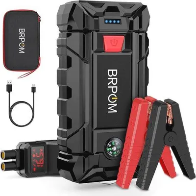 Image de Démarreur de secours pour voiture et moto avec lampe LED et port USB