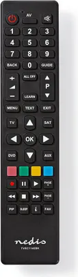 Produktbild von Nedis Universal-Fernbedienung | Programmierbar | 4 Geräte | Clear Lay-out | Infrarot | Schwarz NE550718409