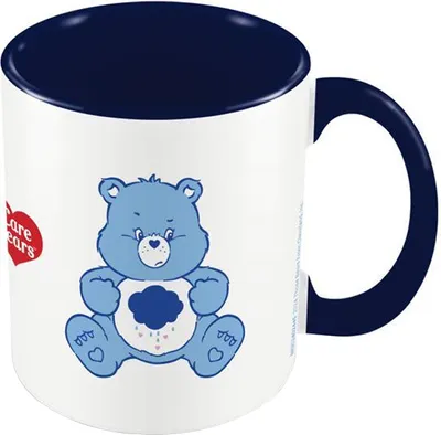 Produktbild von Care Bears - Kaffeebecher "This Is My Happy Face", Zweifarbige Innenseite PM10547 (Einheitsgröße) (Weiß/Hellblau/Dunkelblau)