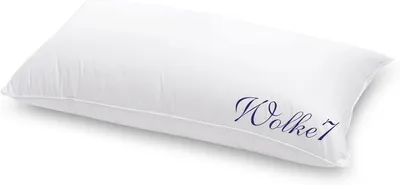 Produktbild von HANSKRUCHEN Wolke 7 Daunen Kopfkissen 40x80 cm Hart Allergiker Schlafkissen waschbar 3 Kammern Kissen weiss -  Germany