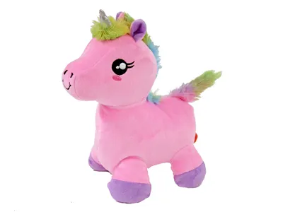 Produktbild von Kögler Plüsch Einhorn Sound Regenbogenschwanz Plüschtier pink 24 cm Neu