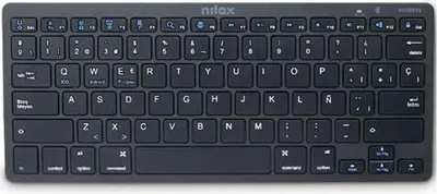 Produktbild von Nilox NXKB01B, Kabellos, Bluetooth, Scherenschalter, QWERTY, Schwarz