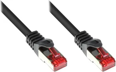 Produktbild von Patchkabel Cat. 6 S/FTP, PiMF, 0.25 m, schwarz