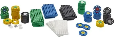 Produktbild von Plus-Plus Konstruktionsspielzeug Räder und Bauplatten Set - kreatives Bauset