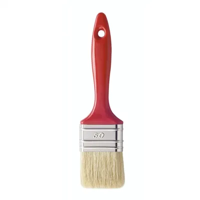 Produktbild von Lack Pinsel Flachpinsel mit heller Chinaborste 100 mm - 16,5 mm