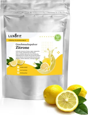 Produktbild von Zitronen Geschmackspulver Fruit Flavour kalorienarm 300 g