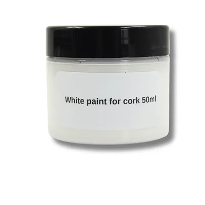 Produktbild von Muster weiße Korkfarbe 50 ml