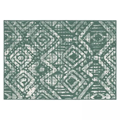 Produktbild von Outdoor-Teppich aus Polypropylen 120 x 170 cm grün - Oviala Kano