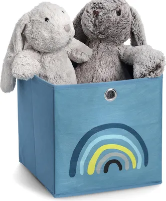 Produktbild von Zeller aufbewahrungsbox kinderzimmer regenbogen - Blau - Dekorativ | Zusammenklappbar