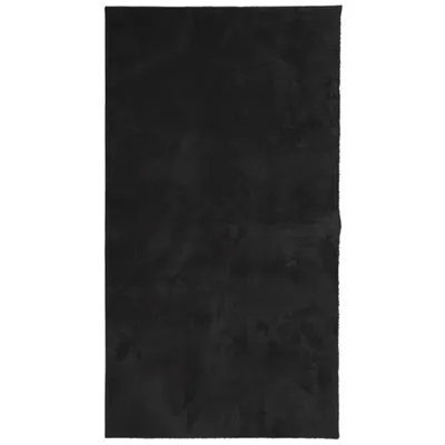 Zdjęcie produktu dla Dywan HUARTE z krótkim włosiem, czarny, 80x150 cm