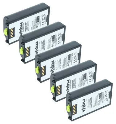 Produktbild von vhbw 5x Akku Ersatz für Zebra BTRY-MC3XKABOE für Barcodescanner POS (4400 mAh, 3,7 V, Li-Ion)