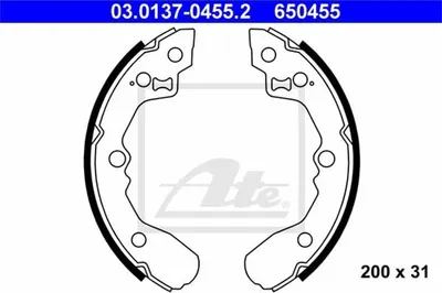 Produktbild von Ate Bremsbackensatz Hinterachse 03.0137-0455.2