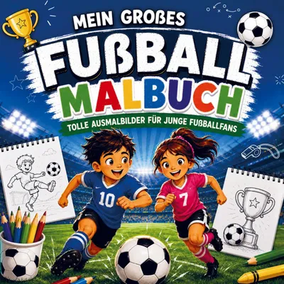 Produktbild von Tor! Mein großes Fußball-Malbuch