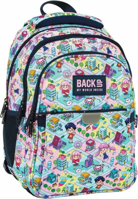 Produktbild von Derform BACKUP P Doll Spiel Schulrucksack mit drei Fächern