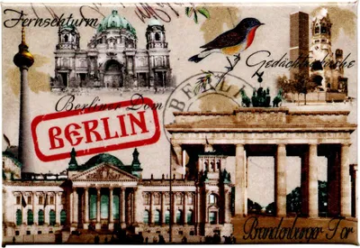 Produktbild von Magnet - Berlin - Sehenswürdigkeiten 01 - Kühlschrankmagnet