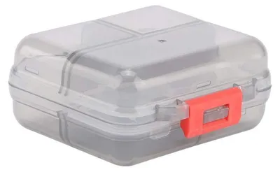 Zdjęcie produktu dla Pojemnik na tabletki Pillendose, 7 przegródek, przenośny, szary