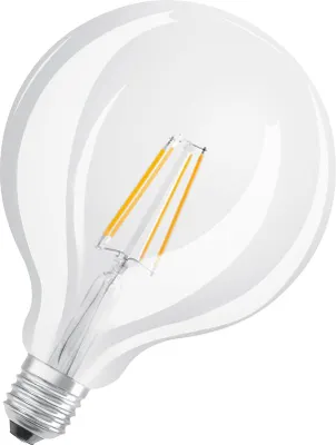 Zdjęcie produktu dla Żarówka LED G124 Kula E27 11W = 100W 1521lm 4000K Neutralna CRI90 300° Filament Ściemnialna SUPERSTAR PLUS CLASSIC Osram