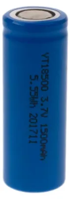 Produktbild von Akku 18500 Li-Ion 3,7V / 1500mAh / Industrie / max. Entladestrom 4,5 A