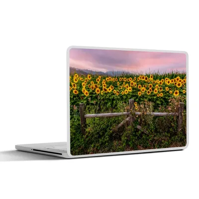 Produktbild von MuchoWow® Laptop Aufkleber Sticker Cover Sonnenblume - Blumen - Pflanzen 32.5x23.5 cm - Sticker für Laptop - Selbstklebend