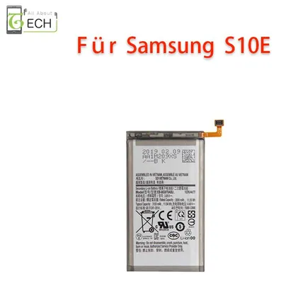 Produktbild von Ersatz Akku für Samsung Galaxy S10E EB-BG970ABU 3100mAh Accu Batterie Battery