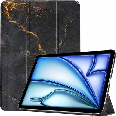 Produktbild von imoshion Design Trifold Klaphülle iPad Air 13 Zoll (2025) M3 / (2024) M2 - Black Marble