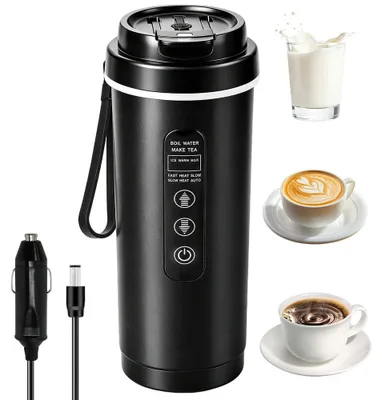 Autowassererhitzer 500 ml, 12-24 V, Edelstahl, LED-Display