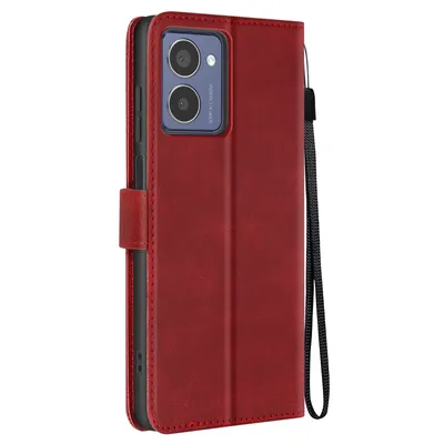 Produktbild von Avizar, HMD Pulse Pro Wallet-Cover, Portemonnaie Hülle mit Handschlaufe, Rot