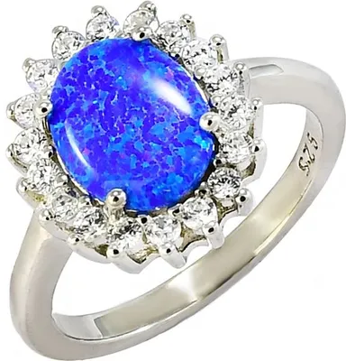 Produktbild von Ring Glare626 Silber 925 Zirkonia Opal Ringgröße 52 Höhe 23,2 mm Breite 20,1 mm Gewicht 3,0 g