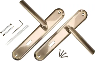 Produktbild von KOTARBAU® Türdrückerset 72 mm BB Langschild Patina Universal Modern