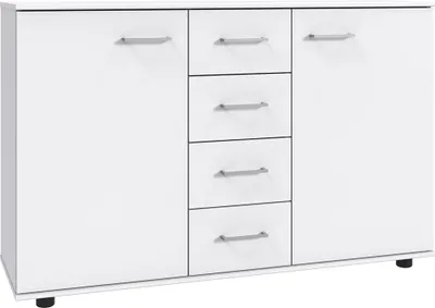Produktbild von Kommode 130 cm breit modern in weiß TREVISO-43