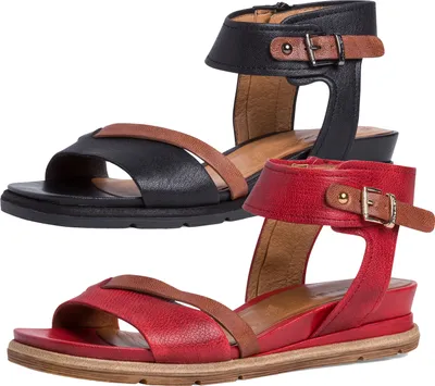 Produktbild von Tamaris Damen Sandalen Leder Sandaletten 1-28218-26, Größe:37 EU, Farbe:Rot