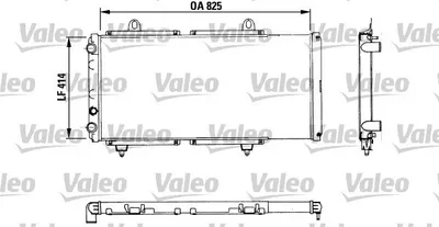 Produktbild von VALEO Kühler, Motorkühlung  883765
