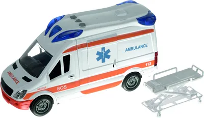 Produktbild von Kruzzel 22731 Kinderspielzeugauto - Krankenwagen weiß