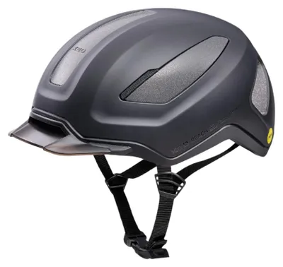 Produktbild von KED Reach DT1 Mips Fahrradhelm, Tourenhelm, Cityhelm, K-Fit 3D Anpassung, Visier, Rib Cage Belüftung, 370g : black : M (54-58 cm)
