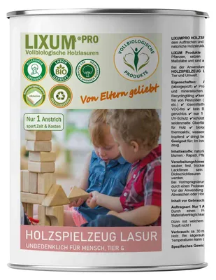 Produktbild von LIXUM PRO biologische & natürliche Holzspielzeug Holzlasur