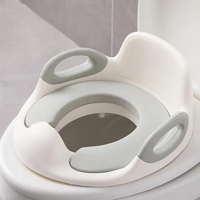 Immagine prodotto di QEENTOE, sedile per WC per bambini, adattatore per WC per l'addestramento al vasino, per bambini da 12 mesi a 8 anni (bianco)