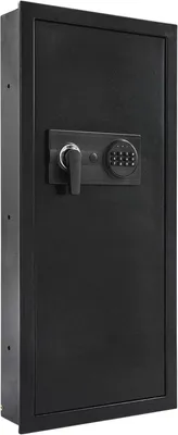 Produktbild von Wandmontierter Elektronischer Safe 37×10×80 cm – Stahlschrank mit Zahlencode, Schlüssel & Alarmfunktion