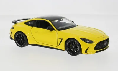 Image de Welly WEL24132YELLOW - 1/24 / Mercedes AMG GT, jaune/noir - Neuf