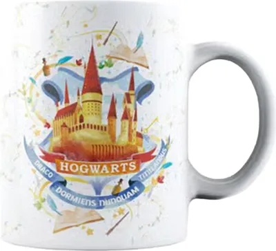 Image de Harry Potter - Tasse à café « Hogwarts », monde magique, 320 ml CD1284 (taille unique) (blanc/coloré)