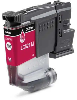 Produktbild von Brother LC521M, Magenta, 1 Stück(e), 500 Seiten, Einzelpackung