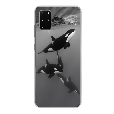 Produktbild von MuchoWow® Handyhülle Schutzhülle Hülle für Samsung Galaxy S20 Plus Orca - Wasser - Schwarz - Weiß Silikon Softcase Handy Hülle - Hartschale