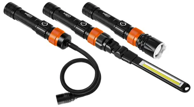 Obrázok produktu pre NEO TOOLS pracovné svetlo LED COB dobíjateľná batéria s magnetom, pracovné svetlo LED dielňa